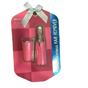 VIVITAR PINK SIMPLY BEAUTIFUL LED LIGHT PAINLESS HAIR REMOVER, NEW IN PACKAGE